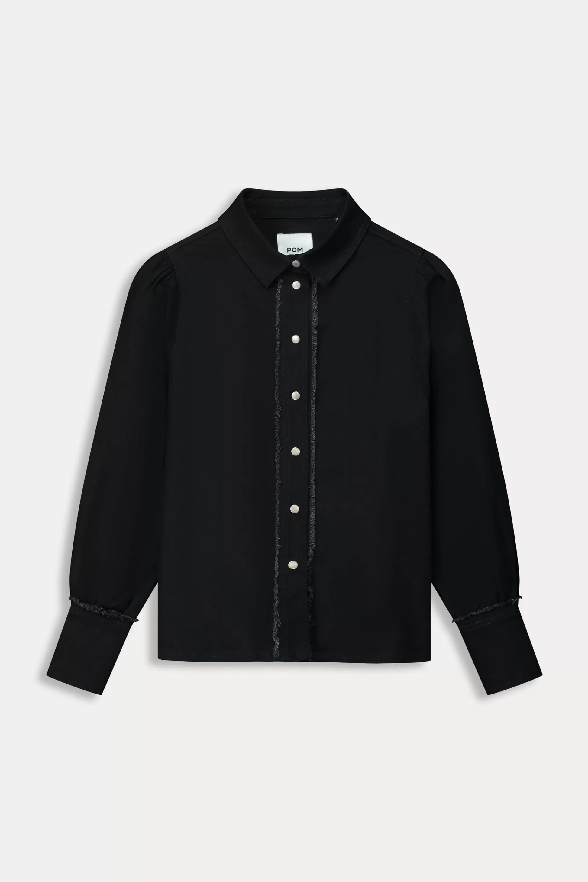 Co-Ords | Blouses | POM Amsterdam BLOUSE Denim Washed Black