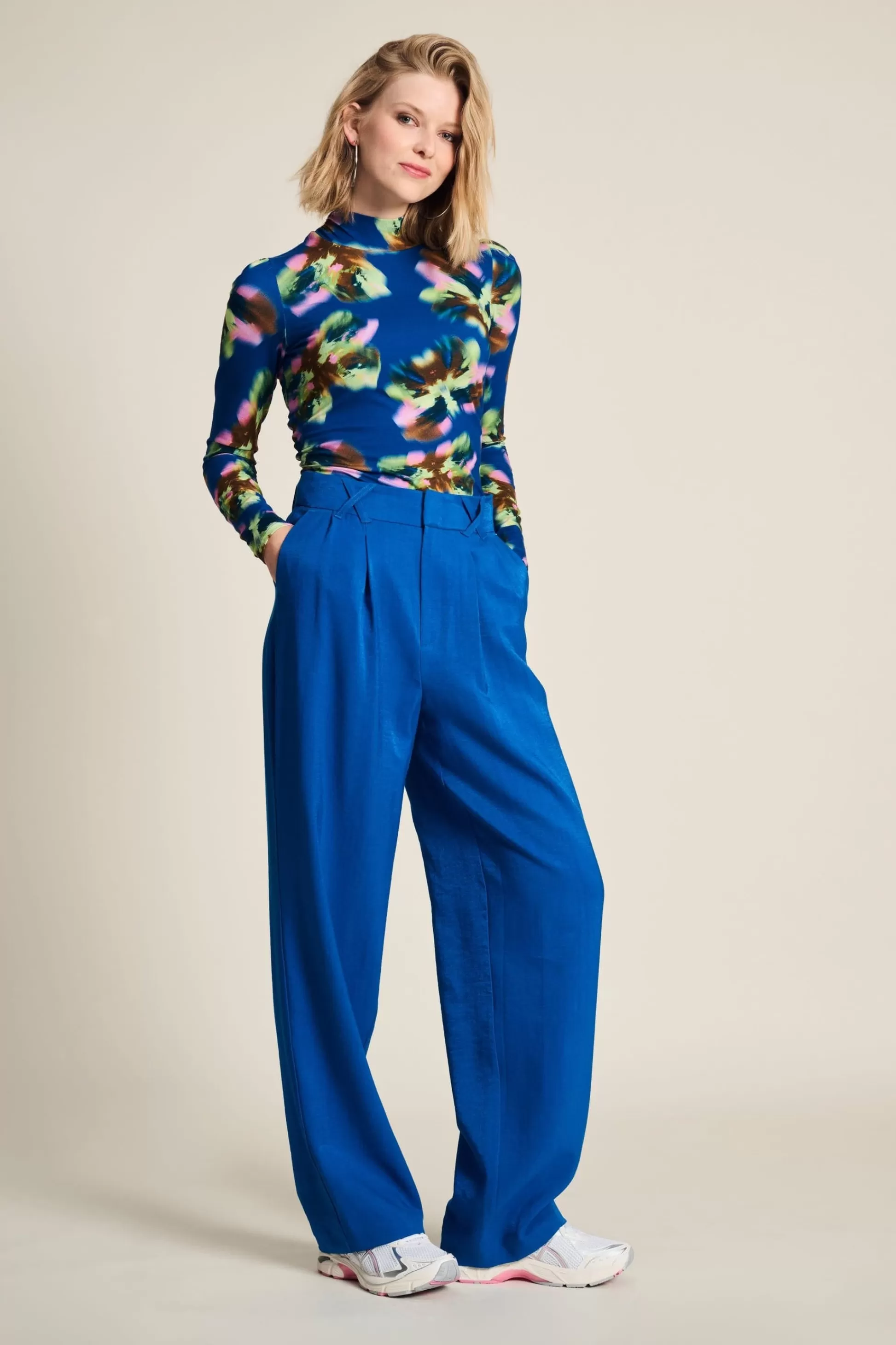 Co-Ords | Broeken | POM Amsterdam BROEK Shimmer Blue