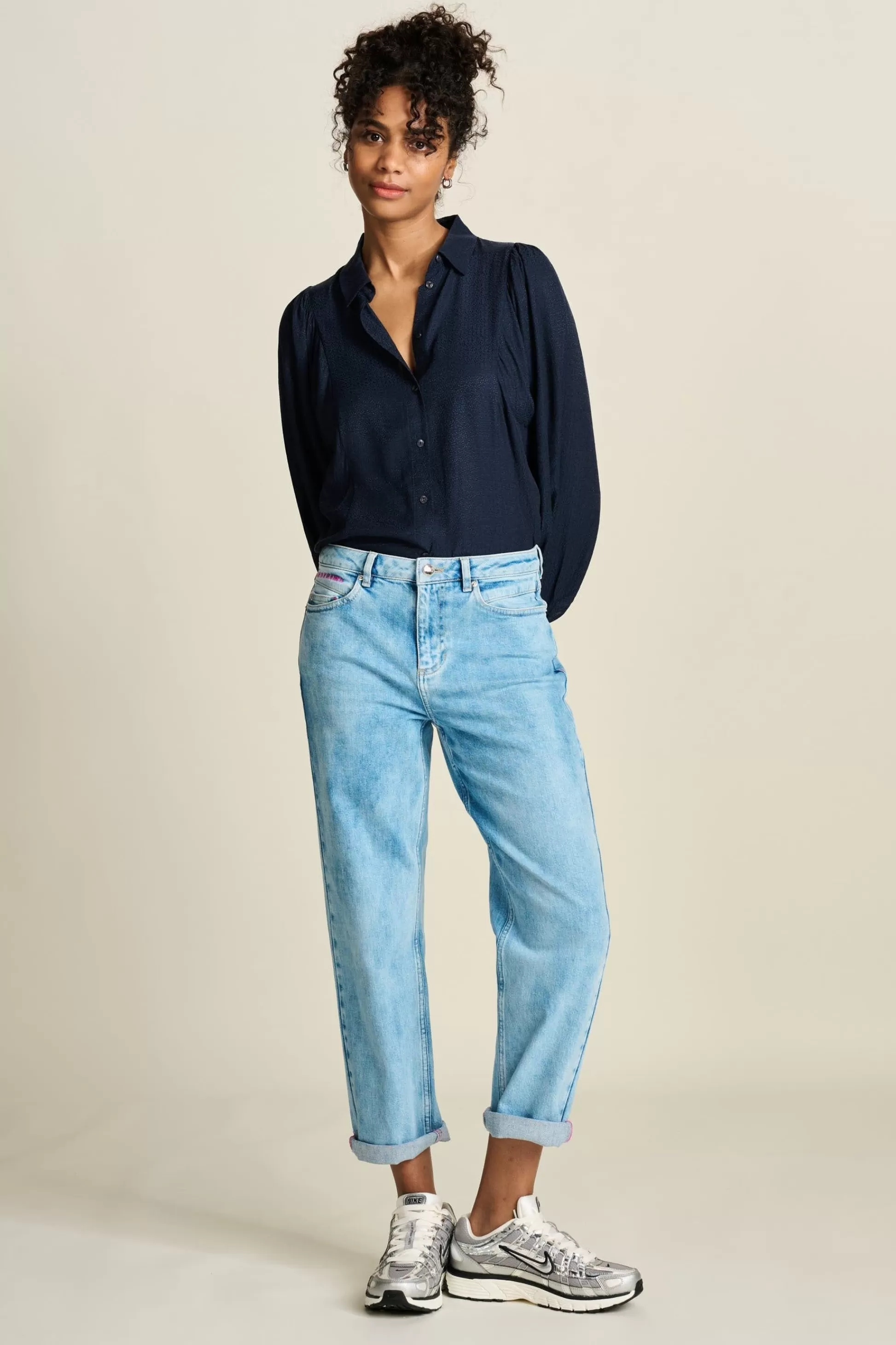 Jeans | Broeken | POM Amsterdam JEANS Eline Straight Mid Blue