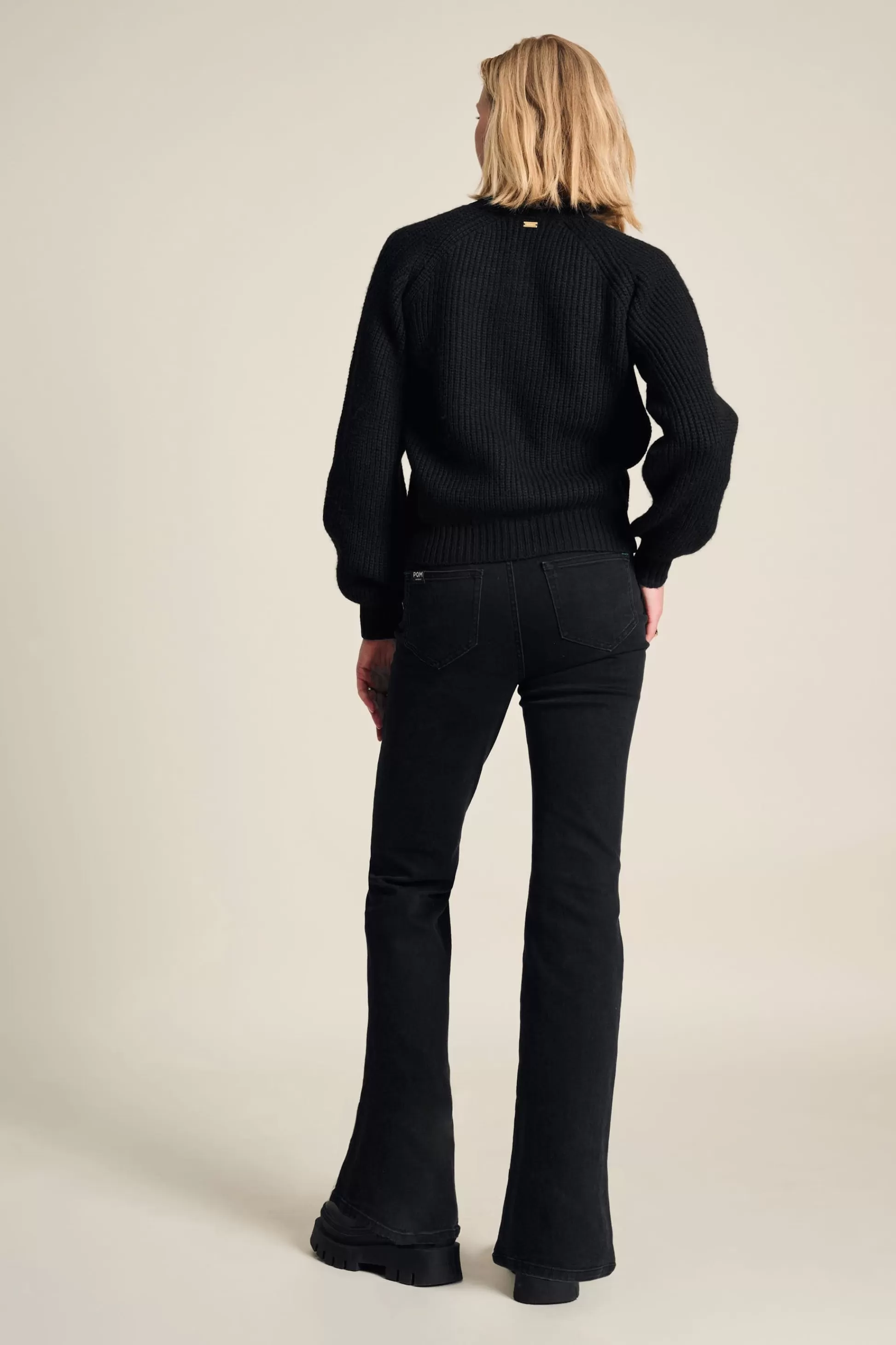 Jeans | Broeken | POM Amsterdam JEANS Esmee Flare Vintage Black