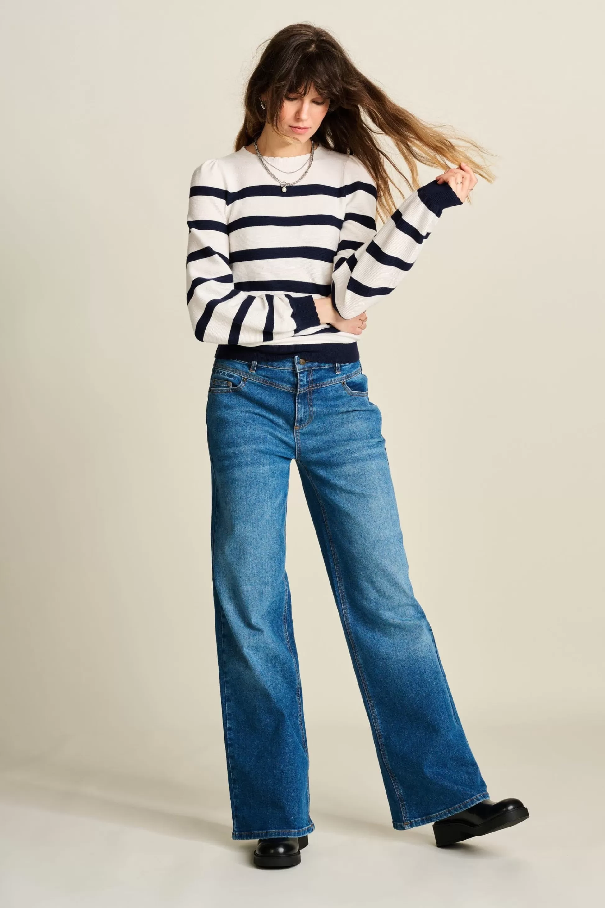Jeans | Broeken | POM Amsterdam JEANS Wide Leg Vintage Blue