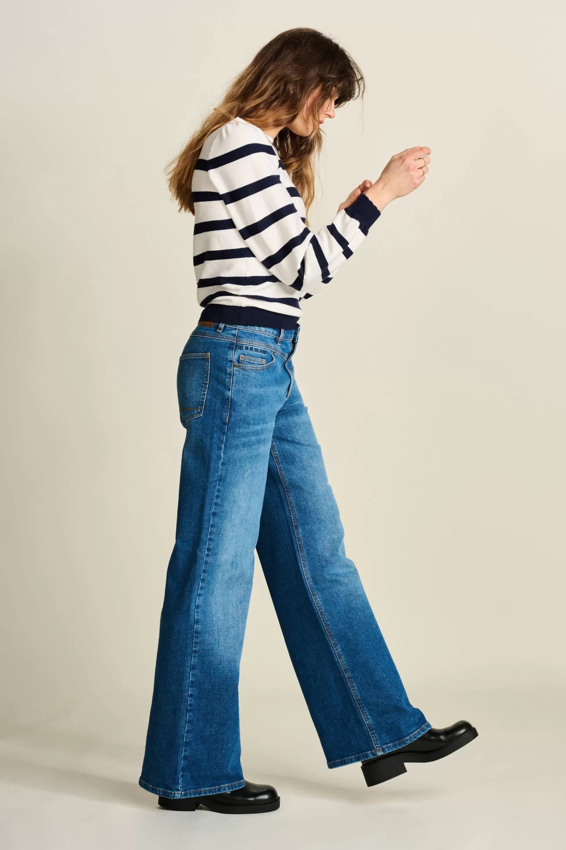 Jeans | Broeken | POM Amsterdam JEANS Wide Leg Vintage Blue
