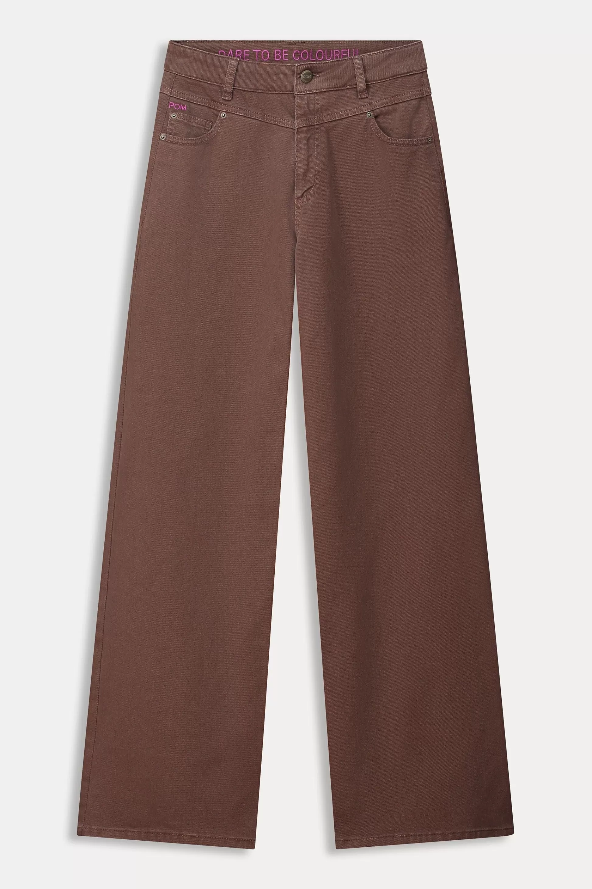 Jeans | Broeken | POM Amsterdam JEANS Wide Leg Washed Brown