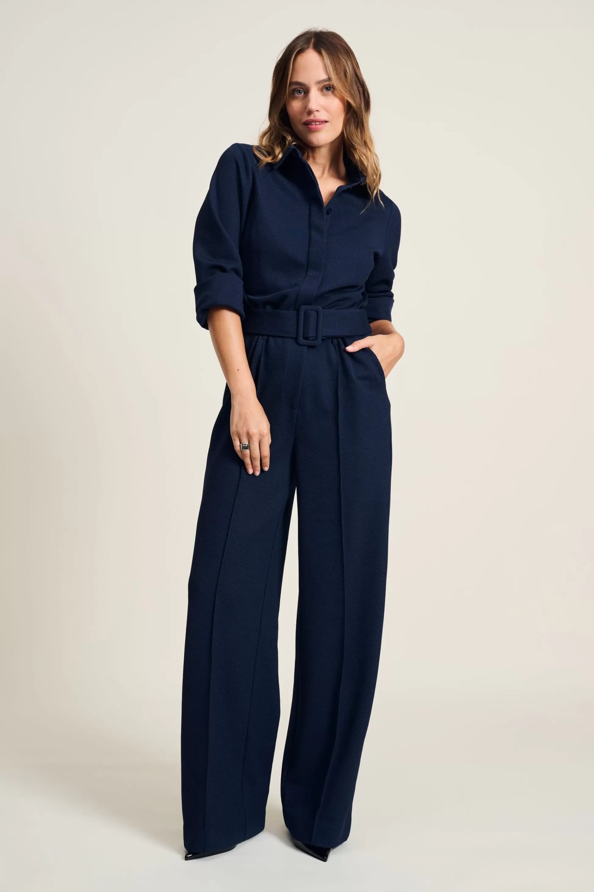 Jumpsuits | POM Amsterdam JUMPSUIT Dark Blue