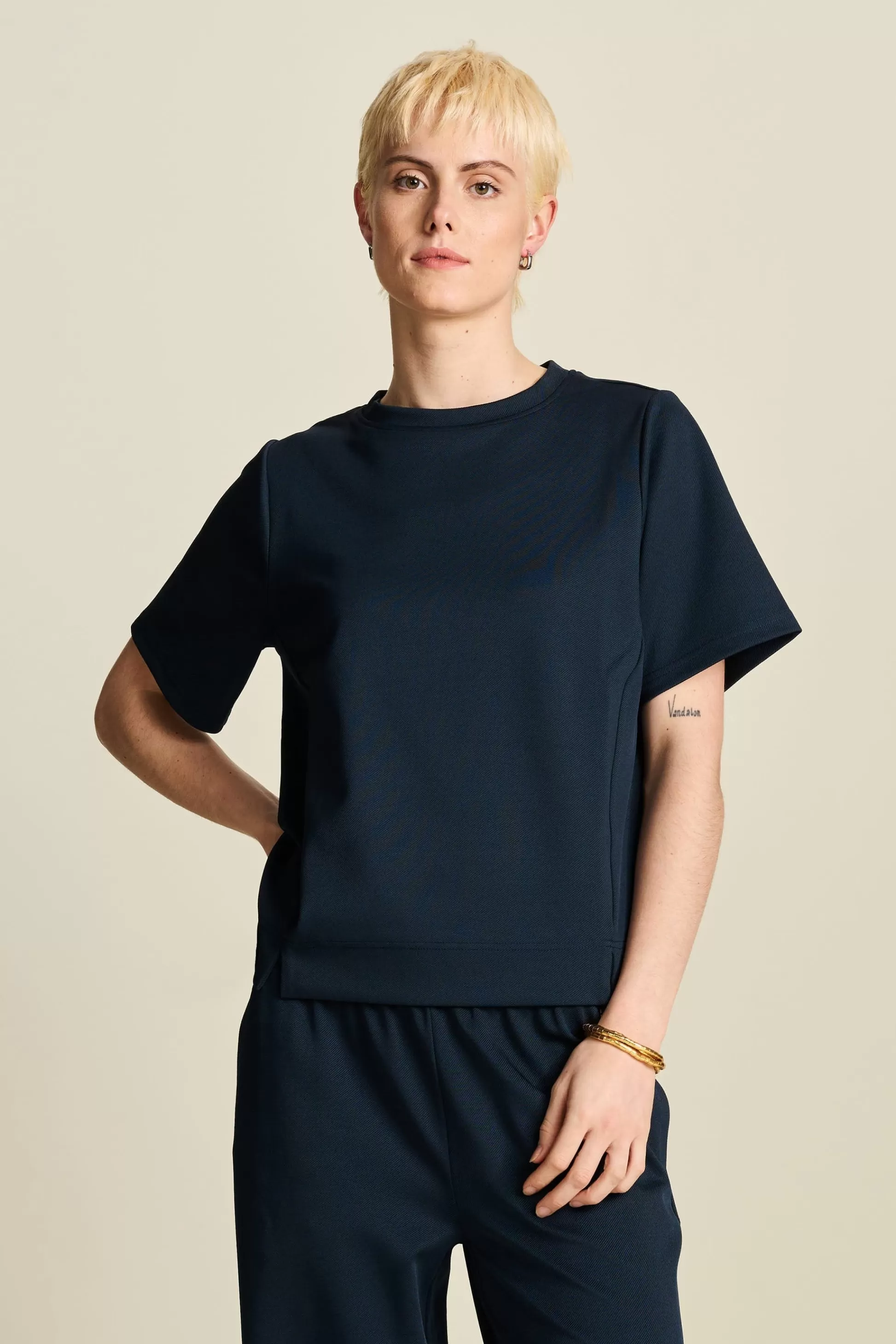 Co-Ords | Tops & Turtlenecks | POM Amsterdam TOP Nina Dark Navy