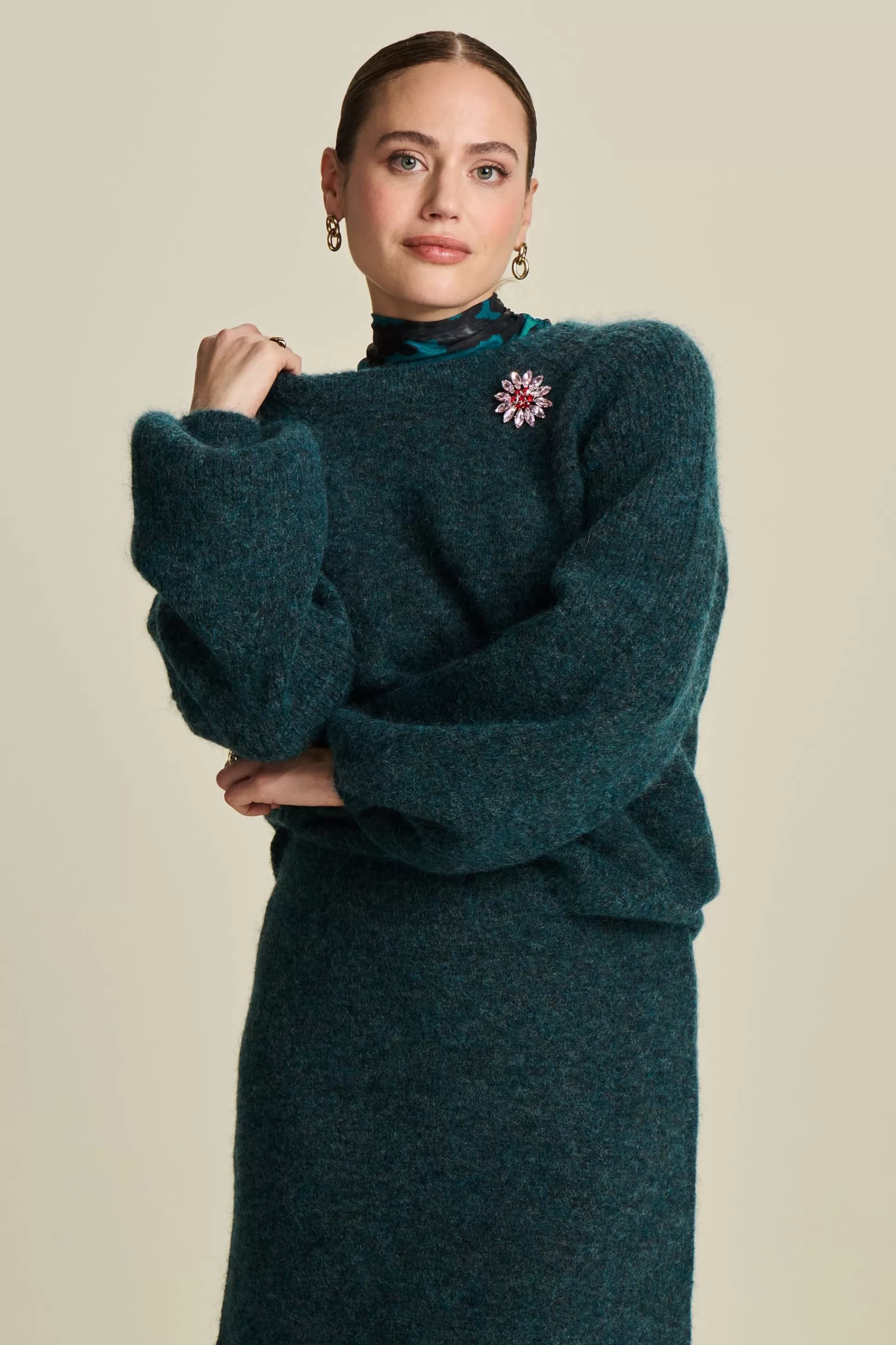 Co-Ords | Truien & Vesten | POM Amsterdam TRUI Teal Green
